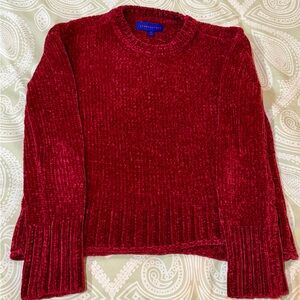 Aeropostale Women's Rich Red Chenille Sweater